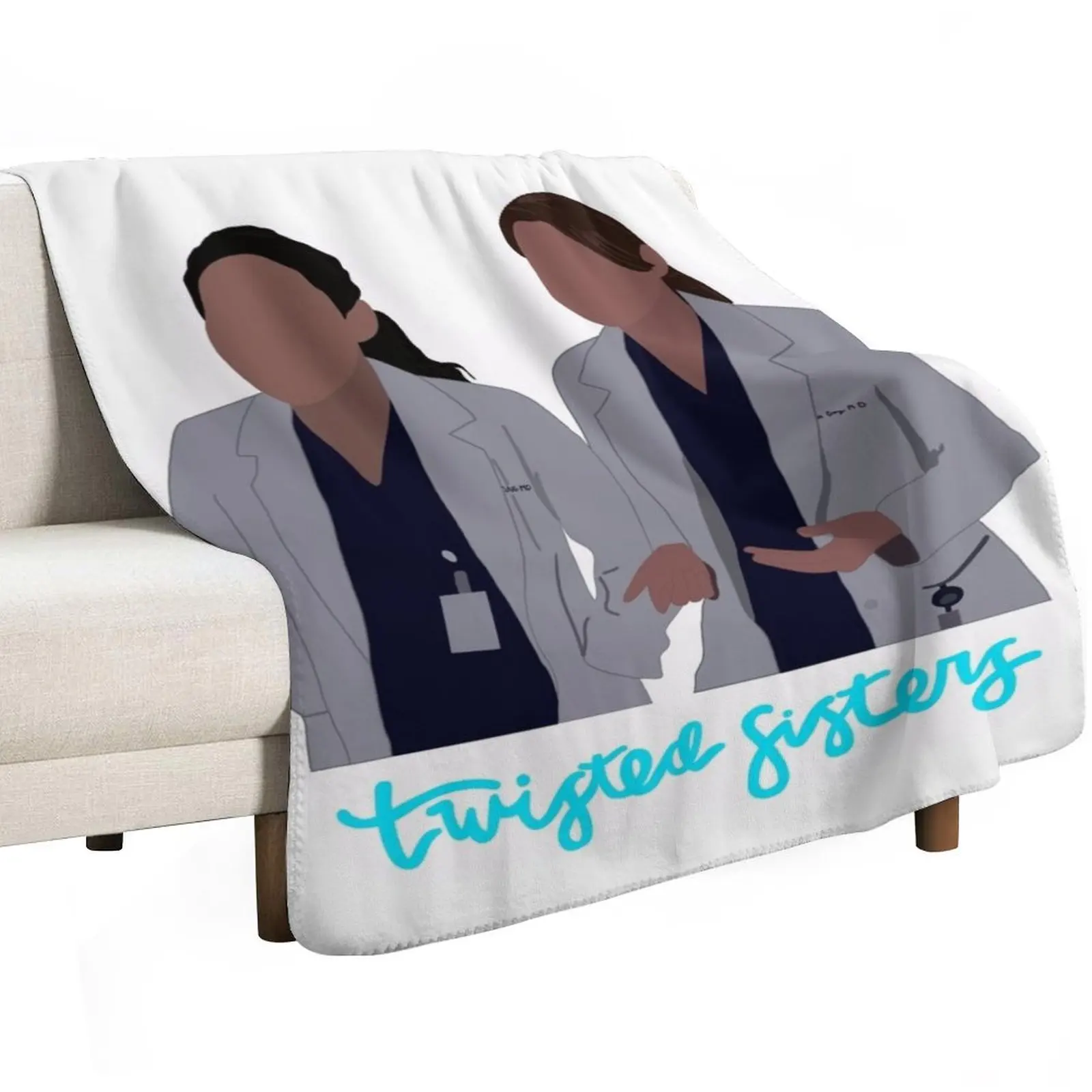 The Twisted Sisters Throw Blanket Sofa Quilt Personalized Gift Travel Vintage wednesday blankets ands Blankets