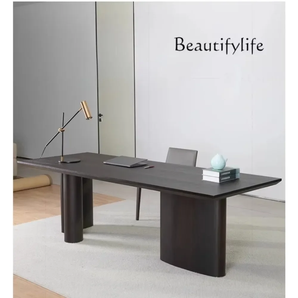 NEW Solid wood desk and chair combination modern simple study home office writing workbench fashionable