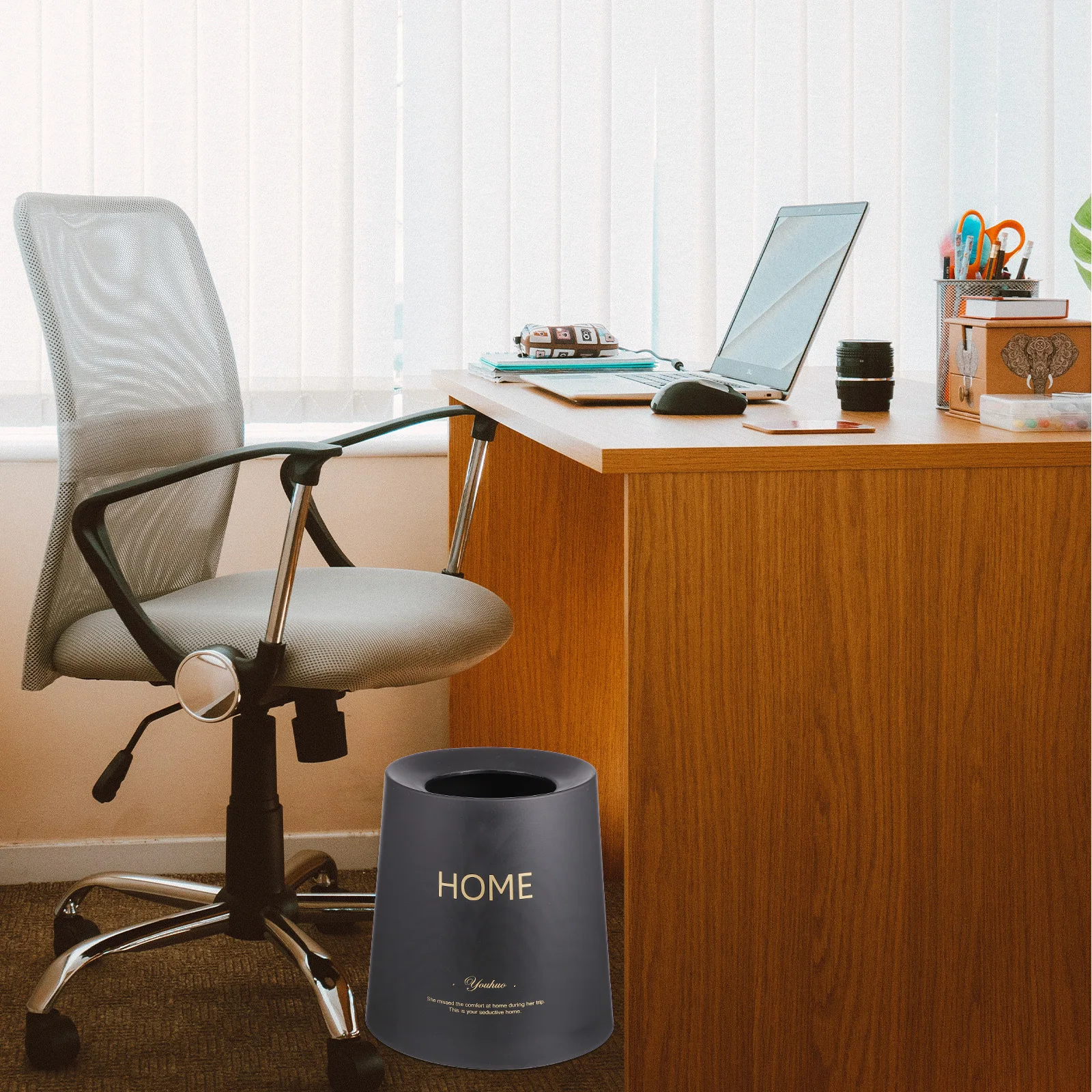 

1pc Double Layer Trash Can Nordic Style Garbage Bin For Home Office Bedroom Modern Household Waste Container Reusable