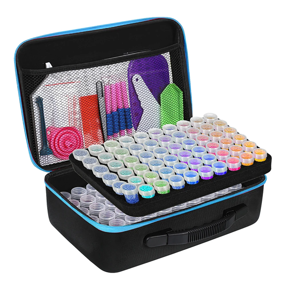 

Diamond Painting Organizer Briefcase Mosaic Art Pen Accessories Clearance Adhesive Tack Tools Kit Set Putty Suitcase Storage Box