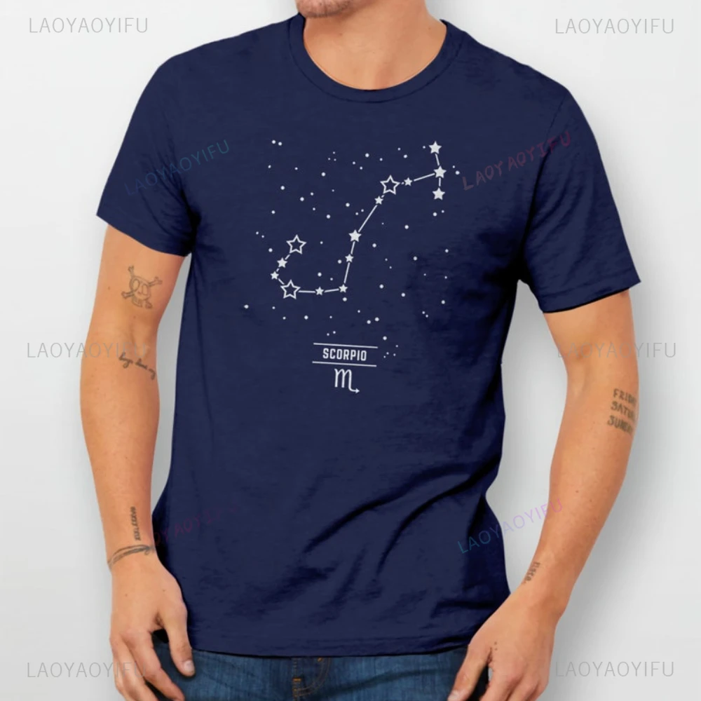 Star Sign Constellation Shirts Matching Couples Tees Zodiac Tshirt Astrology Gift His/Her Zodiac Shirts, Matching Family Tshirts