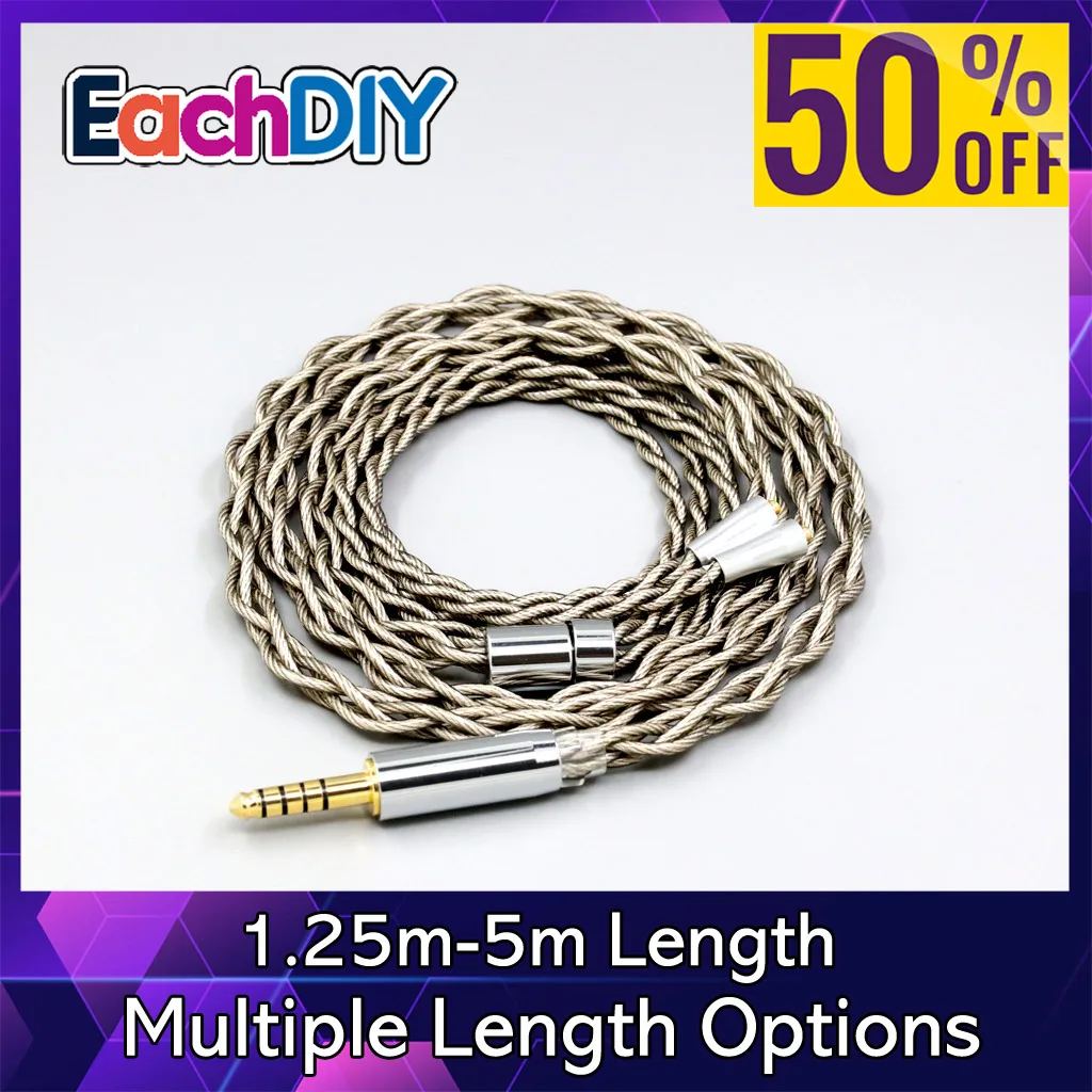 

99% Pure Silver + Graphene Silver Plated Shield Earphone Cable For W40 W50 W60 UM10 UM20 UM30 UM40 UM50 Pro LN007929