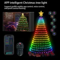 2.1M LED Christmas Tree Decorative Light Lntelligent iDeal LED APP Application Control DIY Lmage Light String For Quick Shipping