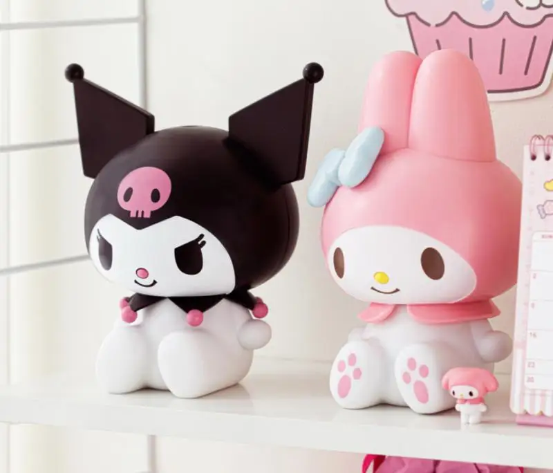 Sanrio Cute Melody Kuromi Home Bedroom Humidifier Desktop Decorative Ornaments Anime Figures Model Toys for Children Toys Gift