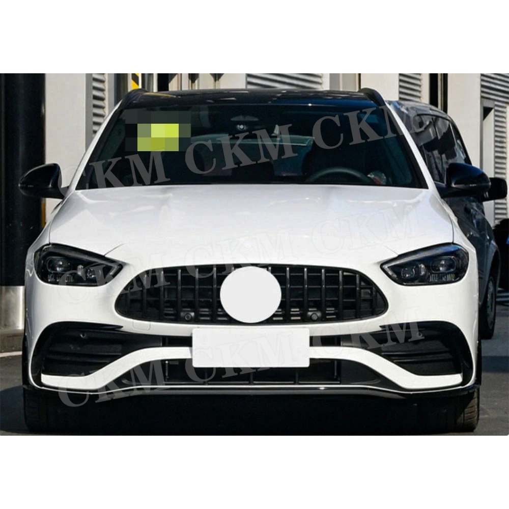 

Передний бампер, спойлер на подбородок, фартуки для Mercedes Benz C Class W206 C43 AMG Sport 2023 + комплекты впускного вентиляционного отверстия