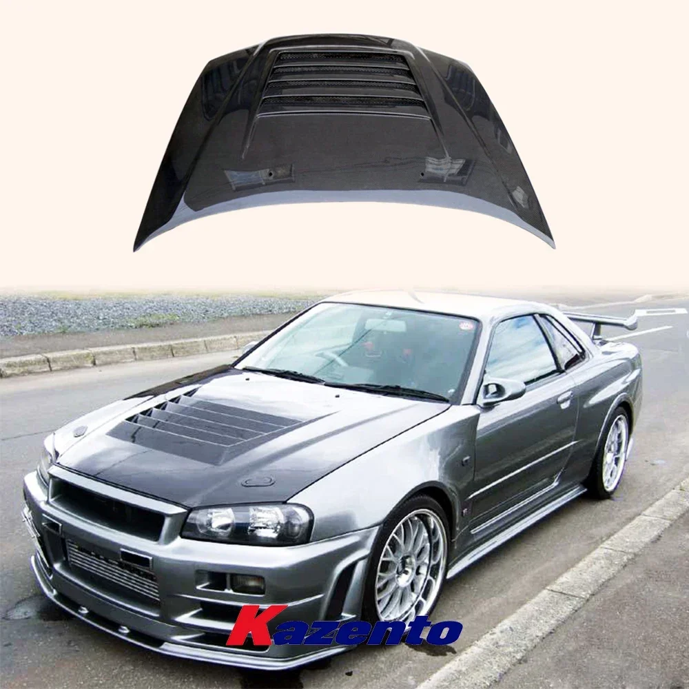 

Для Nissan Skyline R34 GTR только комплект капота из углеродного волокна в стиле NIS