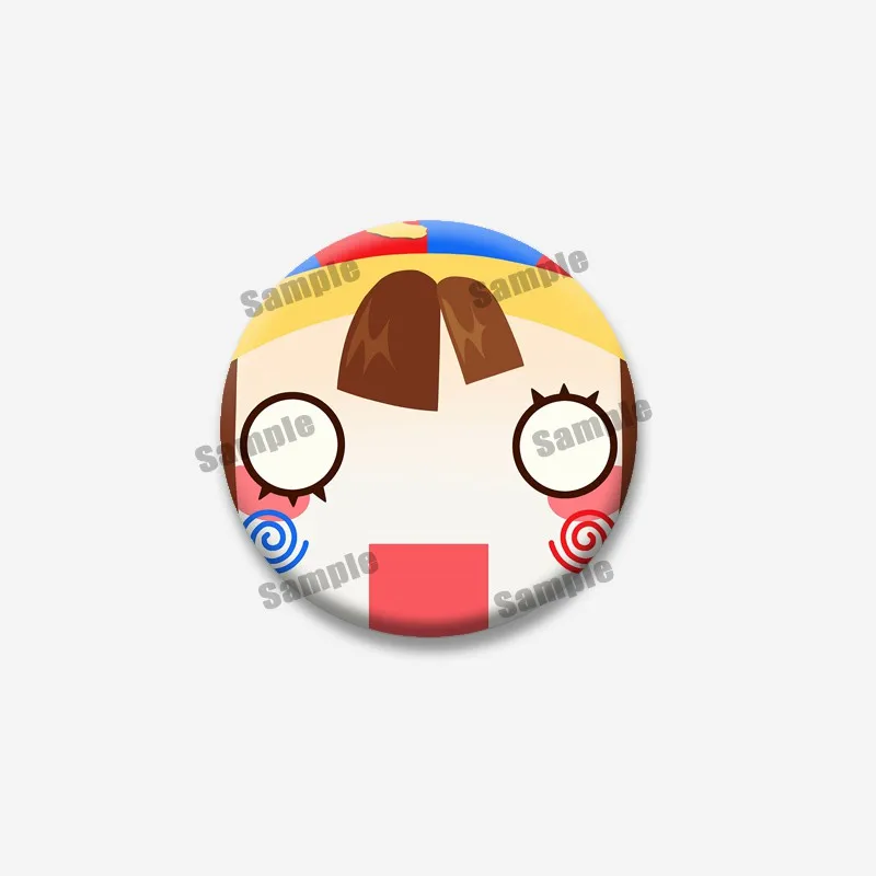 Kreative, lustige Anime J-Jax Gangle R-Ragatha Anstecknadel für Rucksack, Hut, Accessoires, Cartoon-Gesichts-Pins, runde Brosche, Schmuckgeschenke – Detail 14