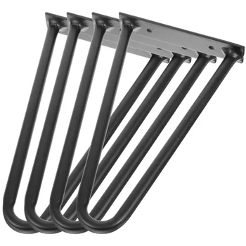 4 pezzi gambe da tavolo fai da te in metallo per scrivania con forcina per caffè panca per sedia da pranzo semplice