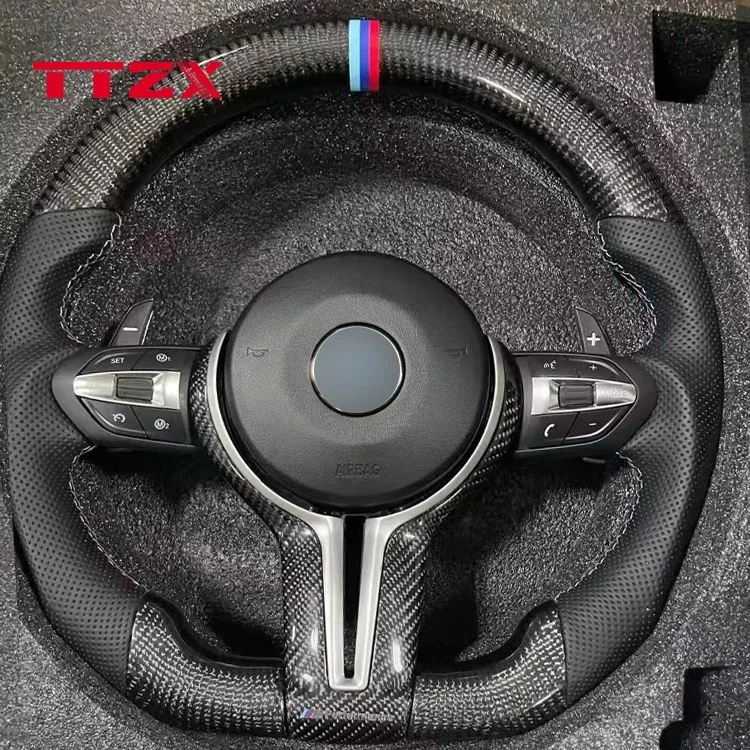 

D Shape Flat Bottom Customized Carbon Fiber Steering Wheel Assembly For BMW F23 F21 1-4 SERIES X1-X4 X5 X6 M2 M3 M4 2015-2018