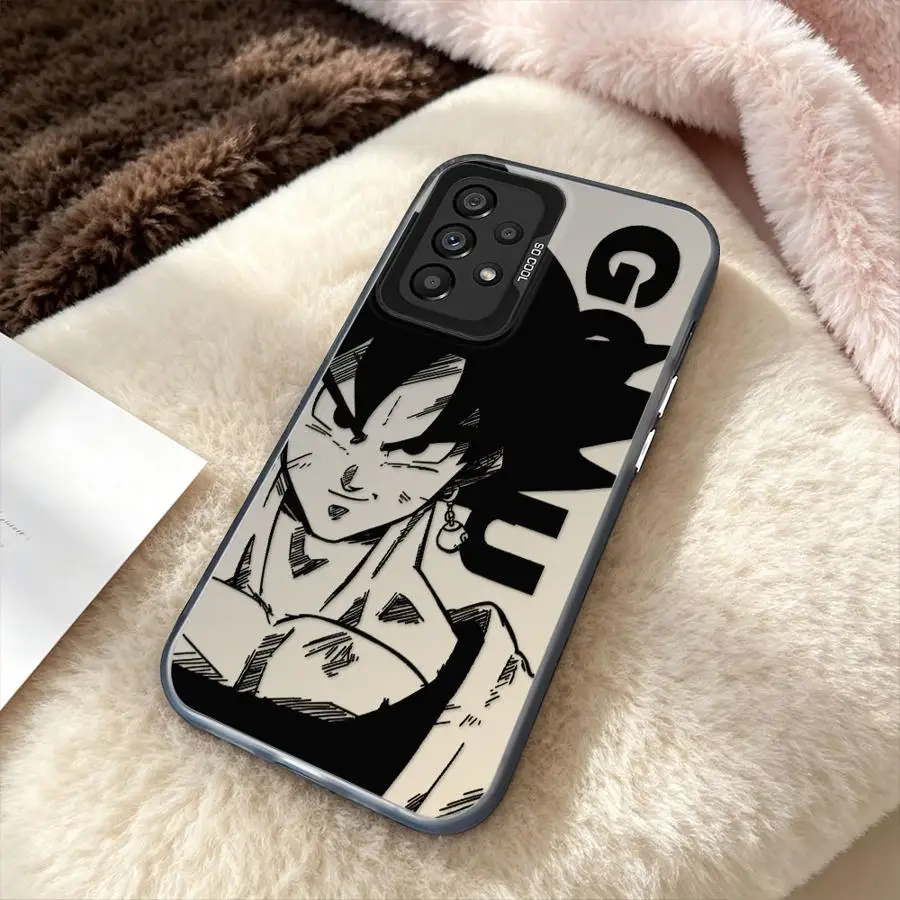 Phone Cover Case for Samsung Galaxy A12 A72 A54 A14 A56 A13 A17 A52 A16 A34 A32 A36 A25 A73 A23 A71 Dragon Ball Goku VS Vegeta