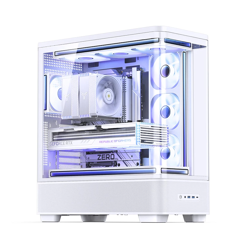 JONSBO TK-5 Desktop ATX Case Ultra-wide Sea view room Computer Case Support 360 Water Cooling 10 fan positions