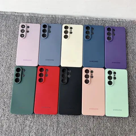 Shockproof Liquid Silicone Soft Case Samsung Galaxy A51 A14 A15 A16 A17 A22 A23 A55 A56 A53 A72 A73 A26 A35 Official Matte Cover