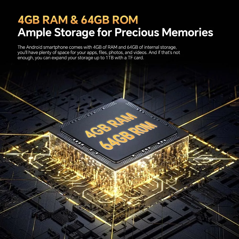 OUKITEL WP23 10600mAh Battery Android 13 OS 4GB 64GB 13MP Camera 6.52 Inch HD Display 4G LTE NFC