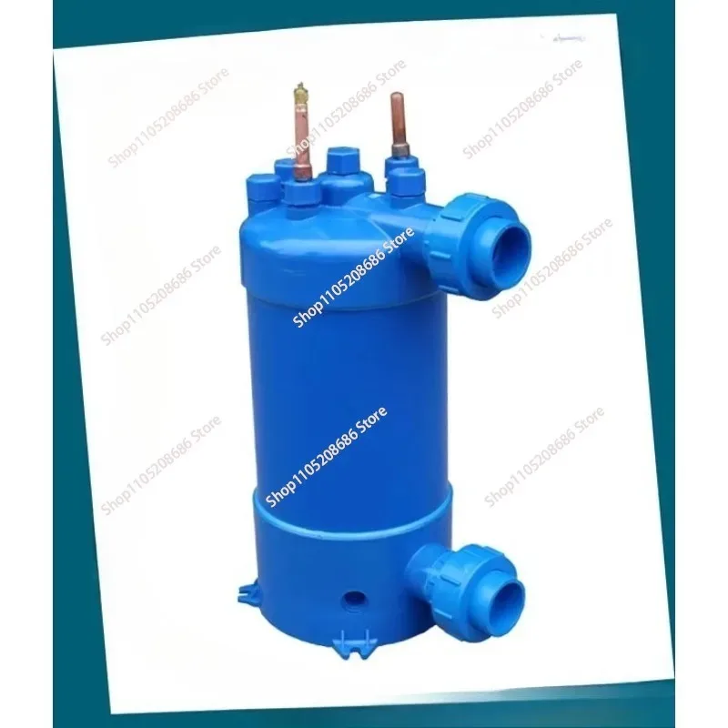 Aquarium Chiller Evaporator Refrigeration Heat Exchanger Screw Titanium Tubefor Swimming Pool Heat Pump,