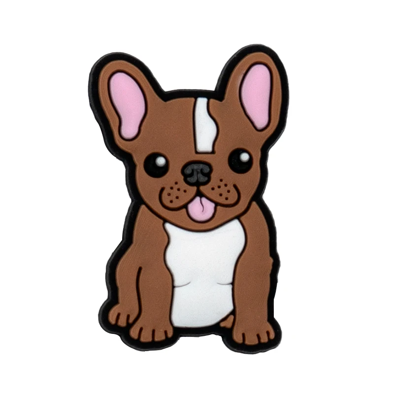 1/9 Stück süße Hundeschuh-Anhänger für Frauen, Corgi, Dackel, französische Bulldogge, Schuhdekoration, Boston Terrier, Pin, Clog, Jeans – Detail 3