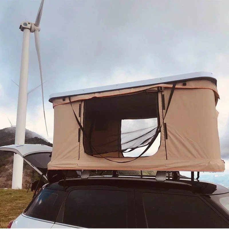

Wholesale automatic hard shell roof top car rooftop tent for saleFolding 4x4 pop-up open outdoor Canvas camping box