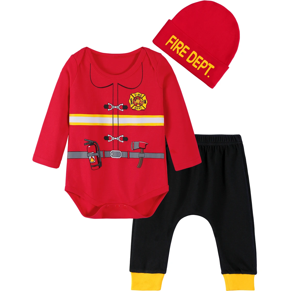 Baby Boys Costume Newborn Halloween Carnival Fancy Dress Outfit Infant Firefighter Police Chef Doctor Pilot Cosplay Clothing Set