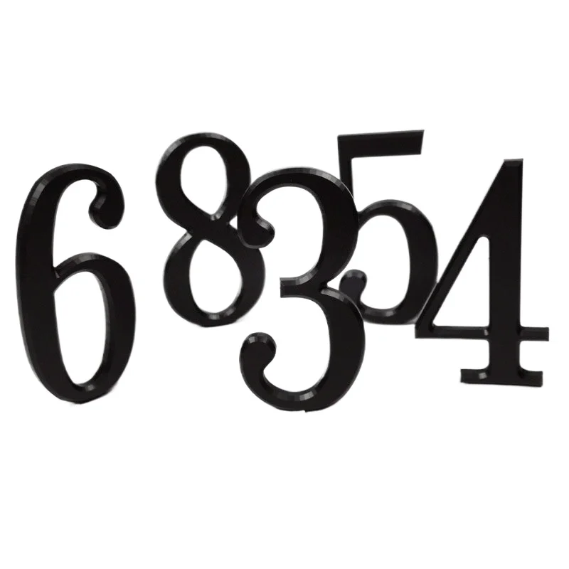 Beveled Acrylic Baked Paint Doorplate Email Number Hotel Room Number Plate Customized signboards