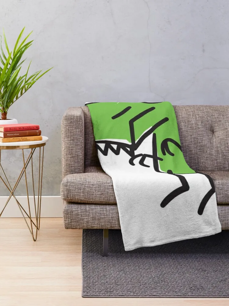 Dr Dreus Dino logo Throw Blanket Bed Furrys Furry Thins Blankets