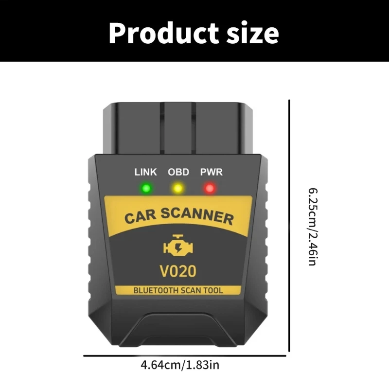 V020 Car Scanner Diagnostic Tool for Quick Error Detection Trouble Code Erasing