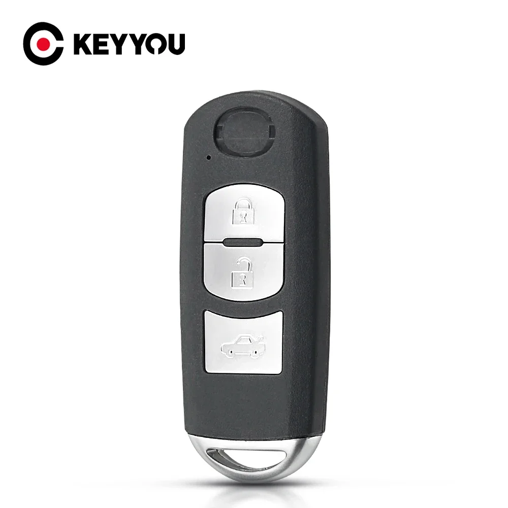 KEYYOU Smart Remote Key Shell Case 2/3/4 Button Fit For Mazda CX-3 Axela CX-5 Atenza Model SKE13E-01 SKE13E-02 2015 2016 2017