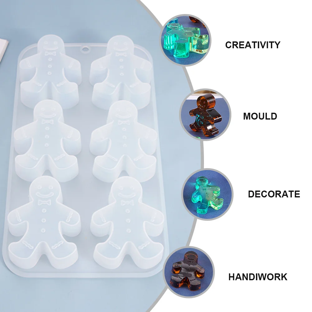 

Silicone 3D Snowman Mold Premium Flexible DIY Table Decoration Crystal Epoxy Handcraft Tools DIY Mold Handcraft Snowman
