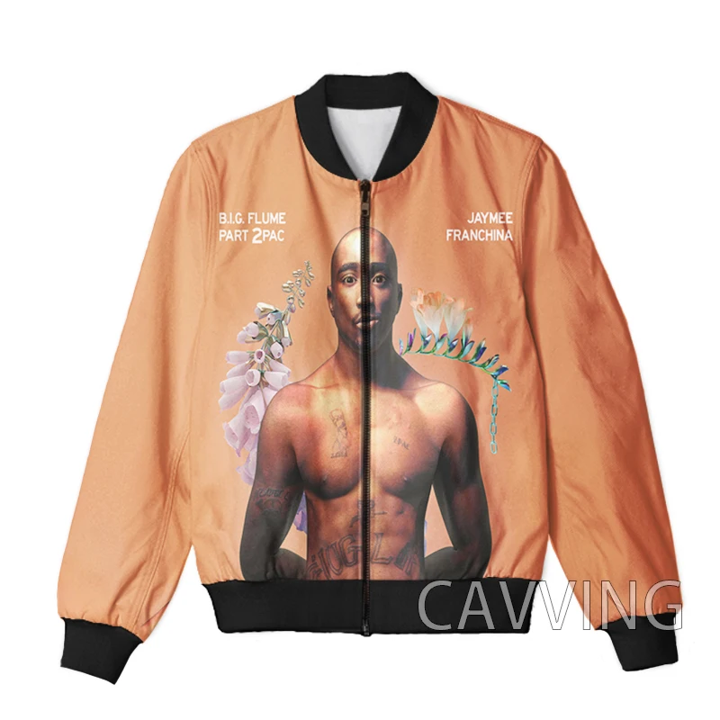 New Fashion Women/Men's 3D Print 2PAC TUPAC  Zipper Bomber Jackets Men Overcoat Mens Coat Zip Up Jackets