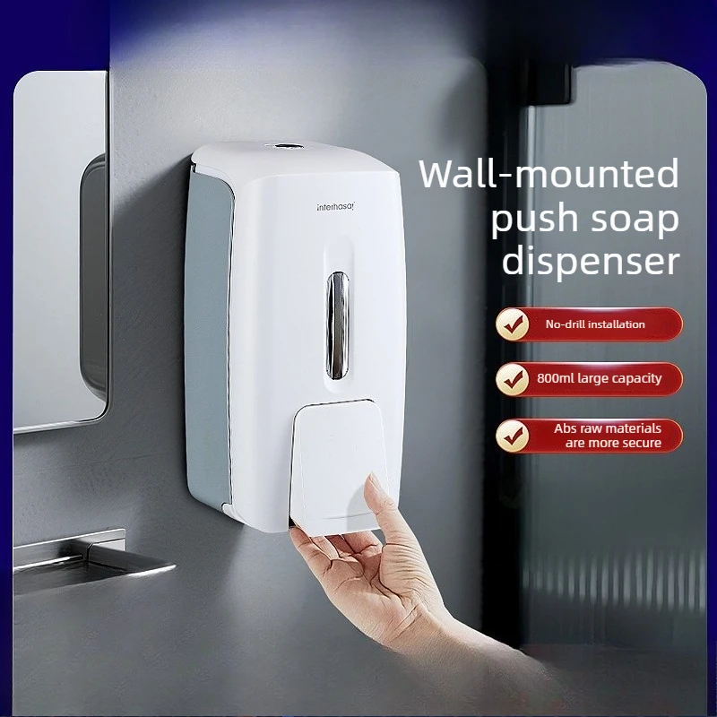 

Soap Dispenser Hanging on The Wall Without Punching Hotel Bathroom Shower Gel Dispensing Bottle Kitchen Hand Sanitizer Press Box