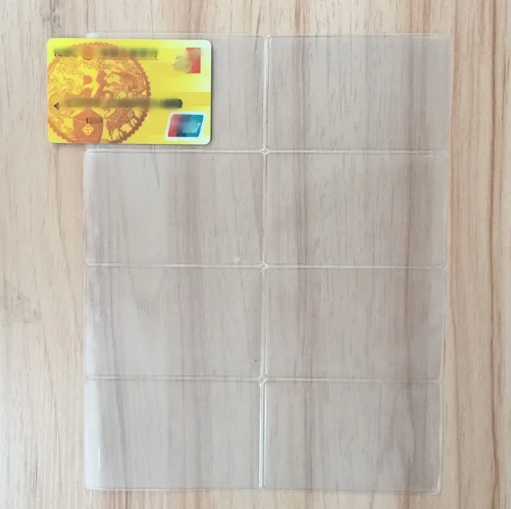 Carta di debito di credito in PVC patente di guida protezione antipolvere custodia per custodia ID portafoglio impermeabile in plastica morbida confezione da 16 inclusi