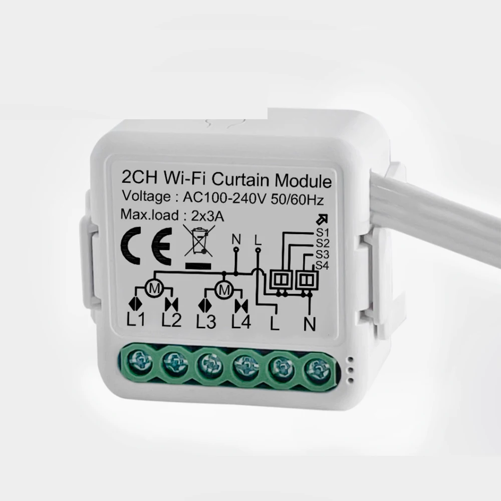 

ZigBee Wi-Fi Smart Switch Curtain Module wireless smart Home controller zero-fire single-fire compatibility Alexa Google Home