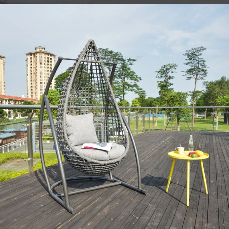 Imitation rattan hanging chair rattan swing chair outdoor leisure chair indoor, outdoor cradle villa home balcony