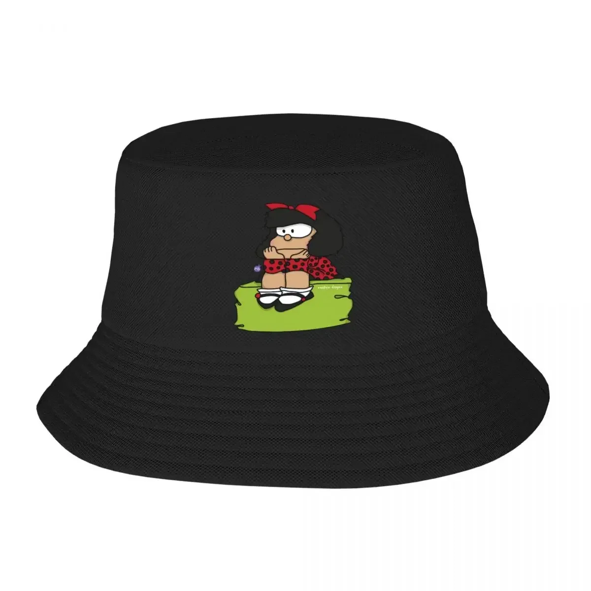 Nouveau chapeau bob pour femmes et hommes, motif Mafalda, accessoires mignons, casquette de soleil légère pour les vacances