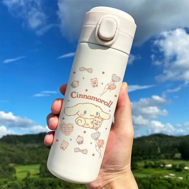 

Sanrio Cinnamoroll Anime Kids Thermos Mug Cute Cartoon Girl Milk Mug Kawaii Sports Water Bottle Coffee Cup Water Bottle Gift