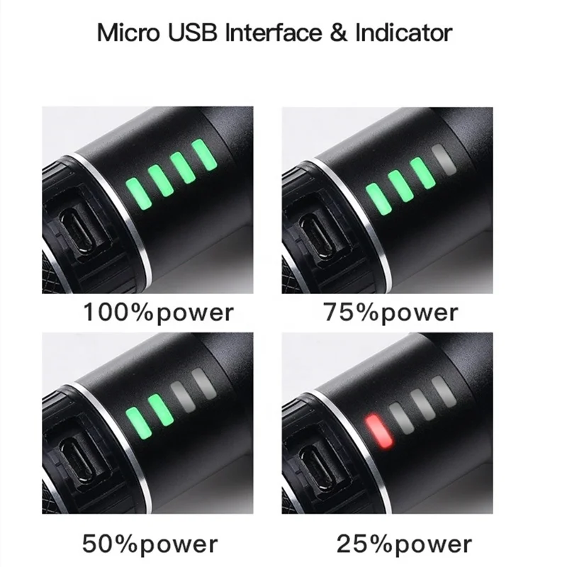 Tank007 A604 Outdoor Emergency Long Size USB Rechargeable 1000m Long Range Led Flashlight