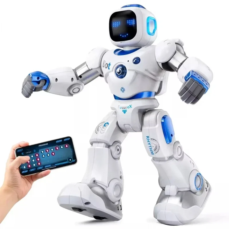 Smart AI pengendali jarak jauh interaktif Robot menari mainan elektronik cerdas pemrograman RC mainan robot untuk anak-anak