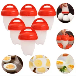 1/2pcs Silicone Egg Poachers Cooker Non-Stick Egg Boiler Cookers Pack Boiled Eggs Mold Cups Steamer Kitchen Boiled Separator