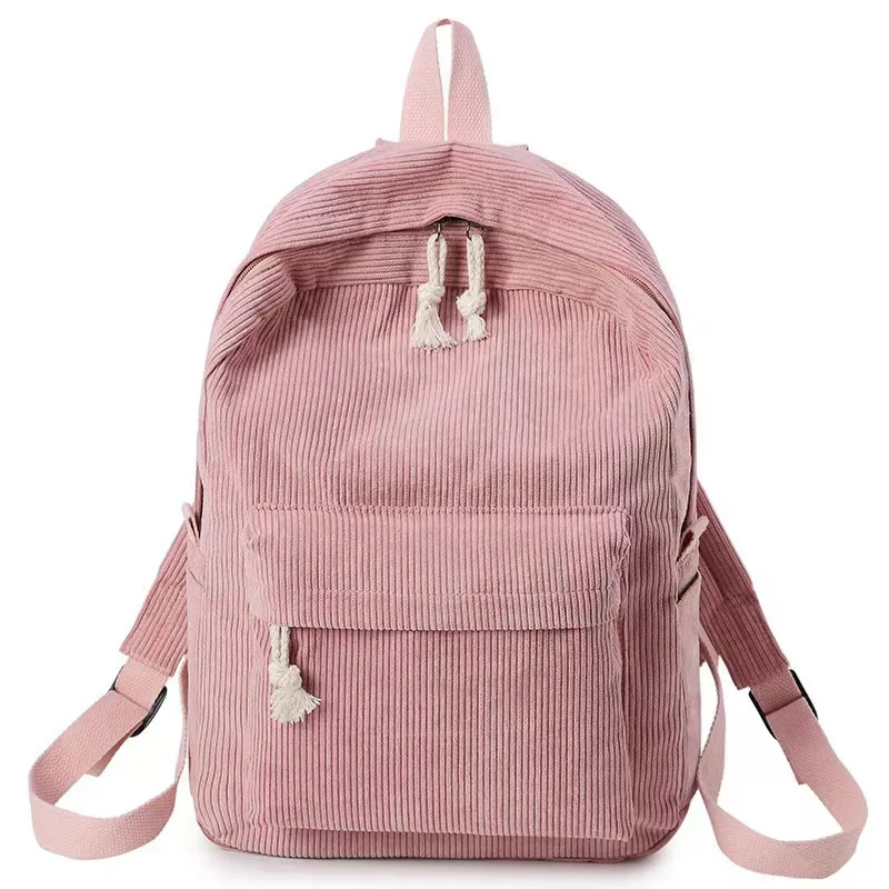 Cord-Rucksack, Academy Fashion Schultaschen für Mittelschule/Highschool und College, niedliche Quastendetail, vielseitige lässige Alltagstasche – Detail 35