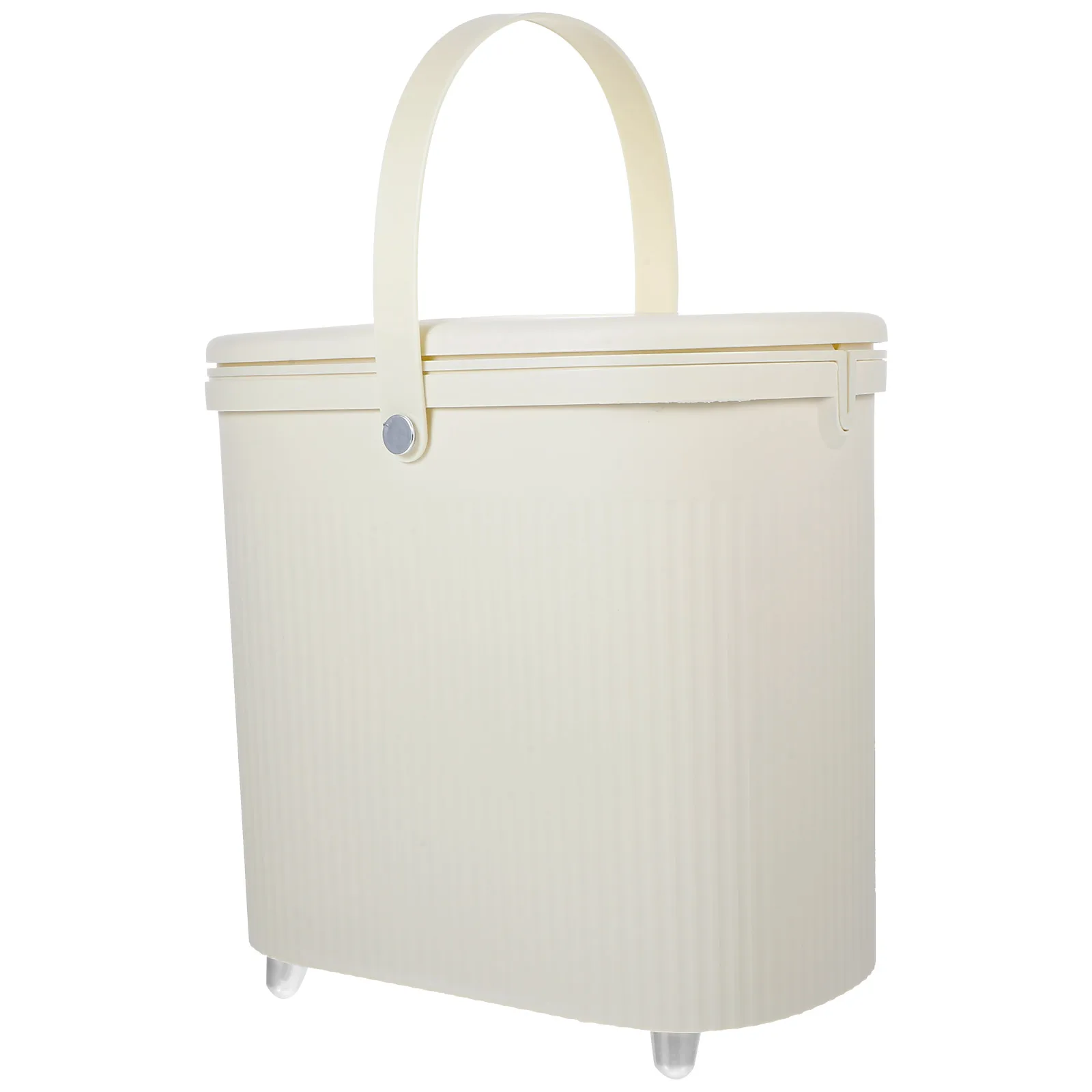 

Green Trash Lid Trash Can For Bedroom for Kitchen Bathroom Home Office 3 5L Small Waste Basket for Narrow Spaces