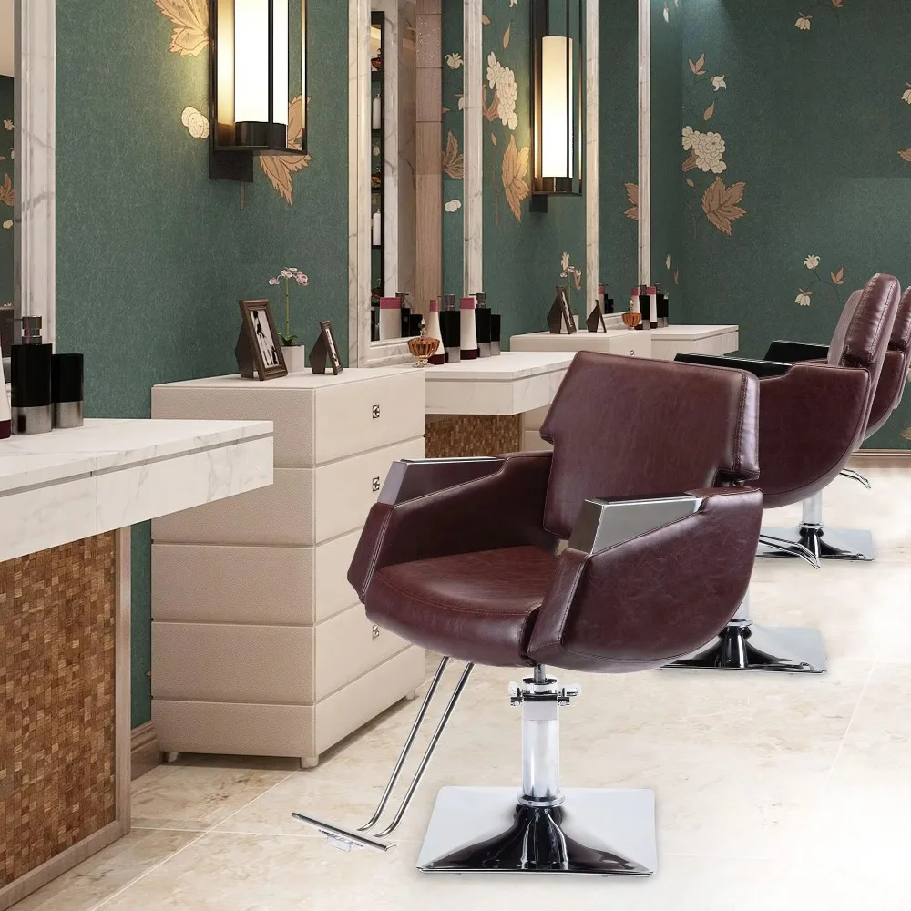 2Comfortable Salon Equipment Fashion Design of for Hair Salon Soft High Quality Barber Chairs Women Barber Chair