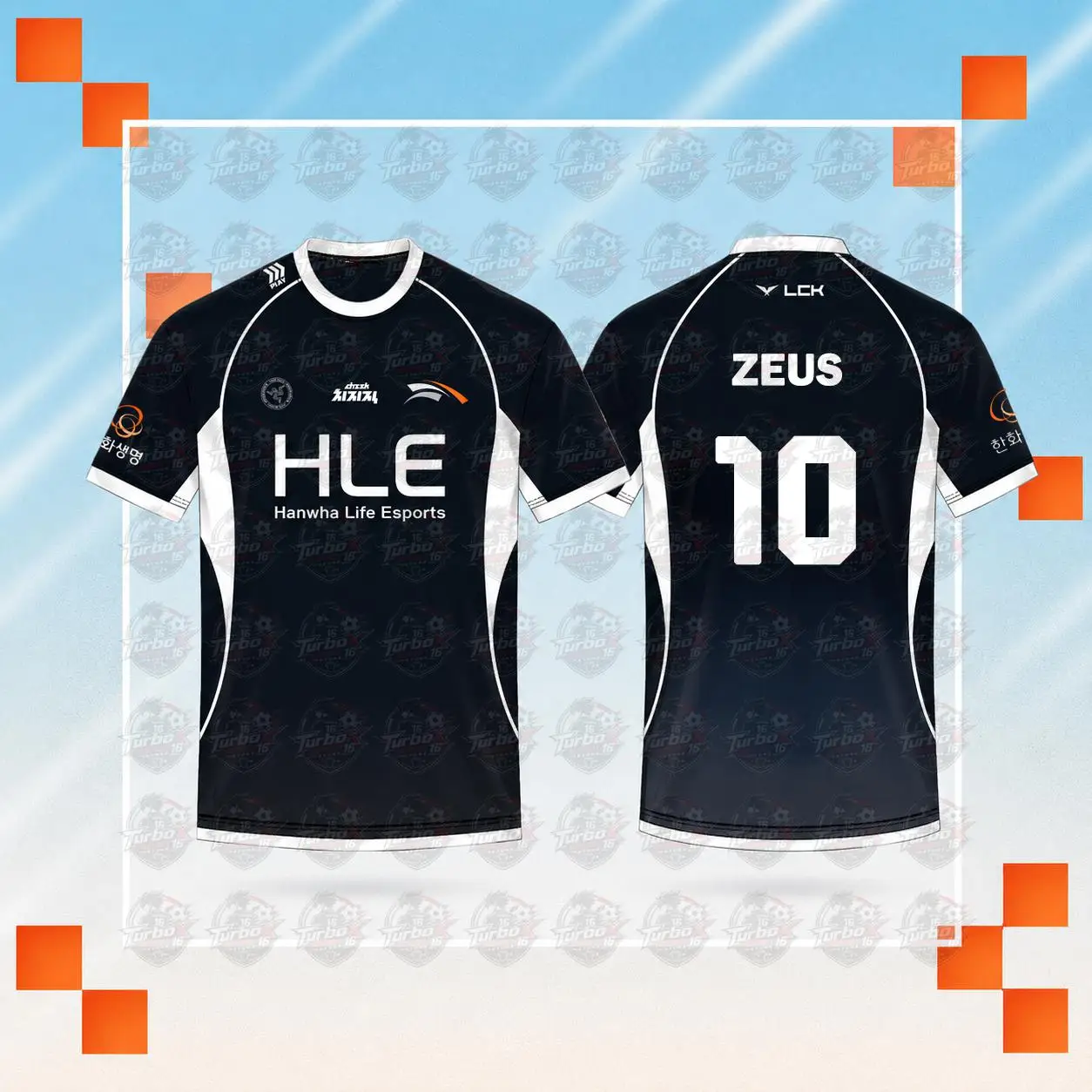 2026 Msi Hle Esports Team Uniform T-shirt Player Blue And White Team Uniform Summer New Style Fan Support Round Neck Top