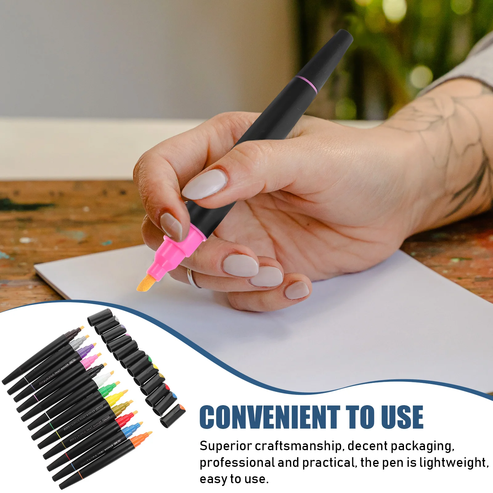 

12 шт. акриловые маркеры, многофункциональные ручки для рисования, аксессуары, бытовые портативные краски, удобная поставка