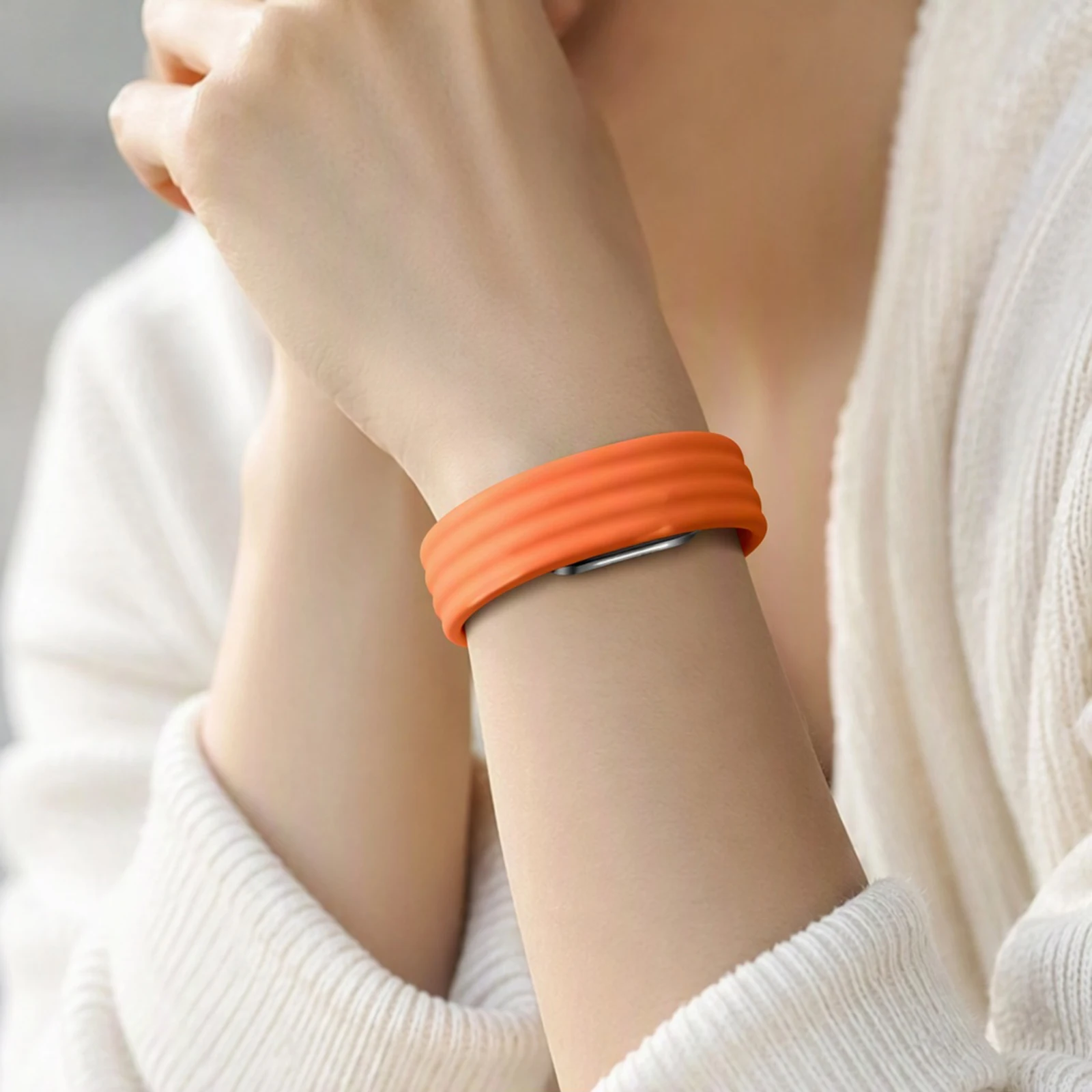 Flexible Silicone Band for Hume 2.0 Sport Replacement Strap Slim Fit Sweat-Proof Adjustable Multi-Hole