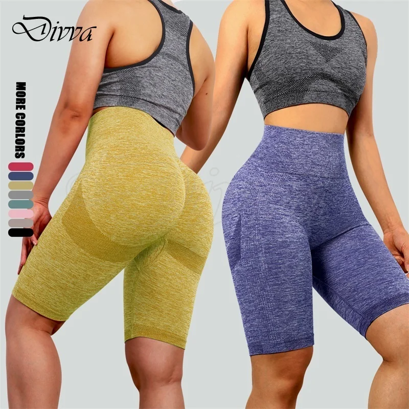 Women Butt Lifting Yoga Shorts Elastic Workout High Waist Tummy Control Ruched Booty Pants Seamless Gym Compression Tights