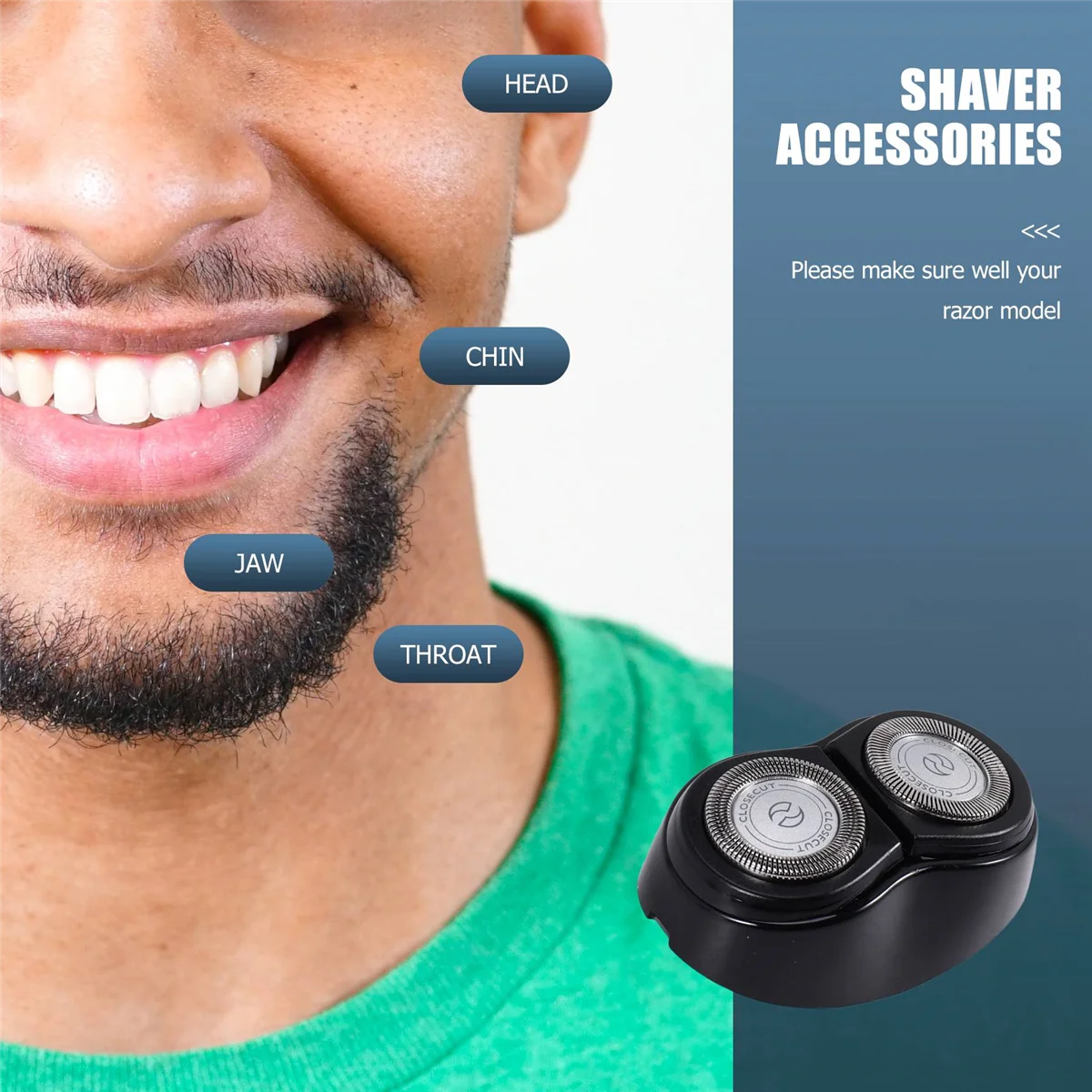 Cabezal de repuesto para afeitadora Philips HQ902, HQ904, HQ906, HQ909, HQ912, HQ915, HQ916, HQ917, HQ986, HQ988, AT600