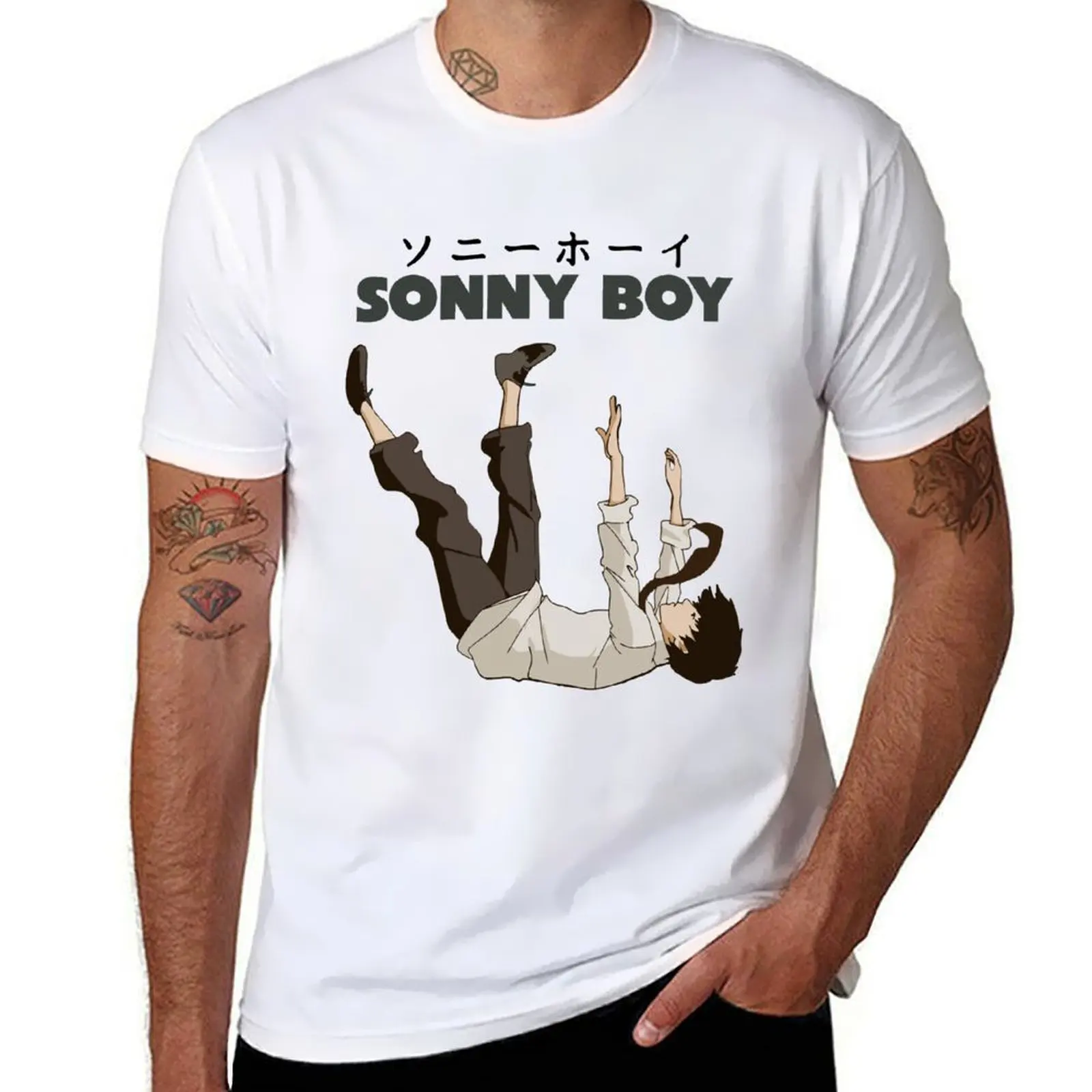 Sonny Boy Anime T-Shirt custom shirt basketball graphic tees t shirt men 100℅ cotton