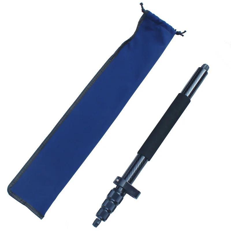 Black Carbon Fiber Telescopic Rod Levantamento e Medição Extensão Perna 1.5 m