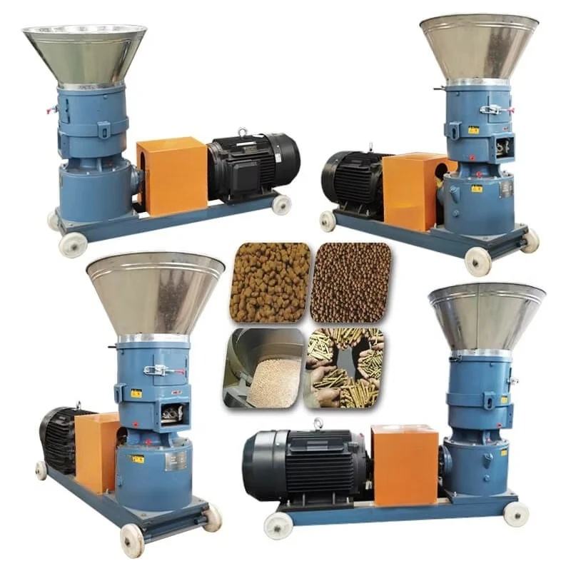 Small Poultry Chicken Chicken Fish Pig Goat Cattle Cat Animal Pellet Mill Mill Feed Processor