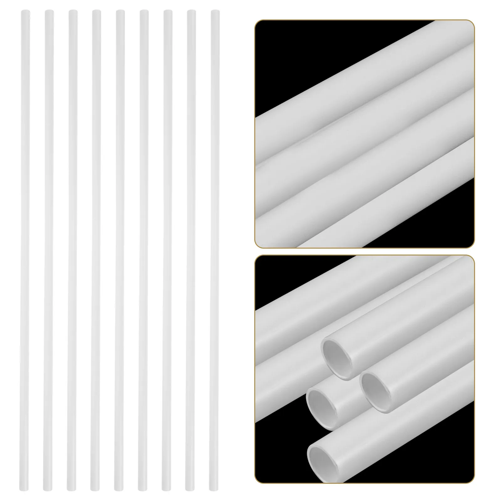 

10 шт. полых круглых трубок из АБС-пластика для DIY-проектов, песочниц, архитектурного моделирования, пластиковые трубки для рукоделия