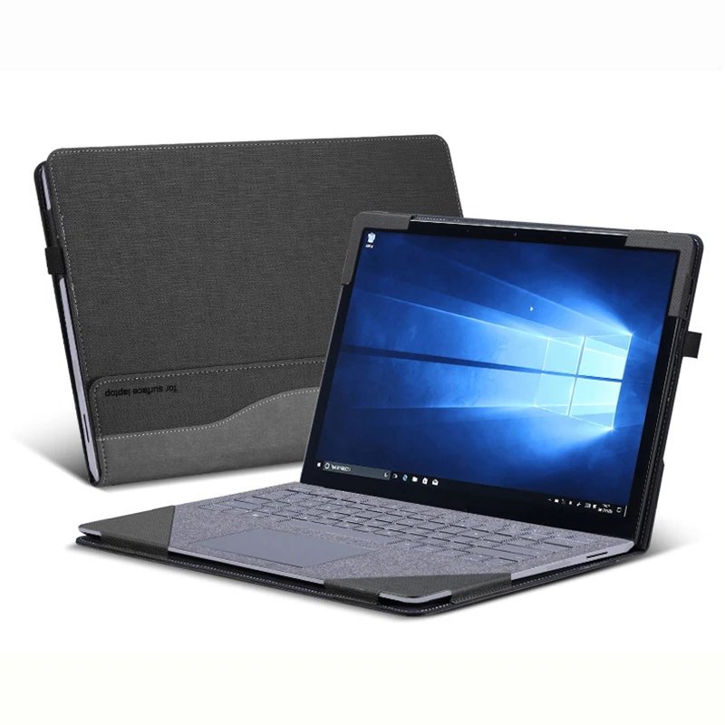 Go! New Case For Microsoft Surface Laptop 4 13.5 Inch 2021 Split Portable PU Leather Protective Cover For Surface Laptop 3 2 1