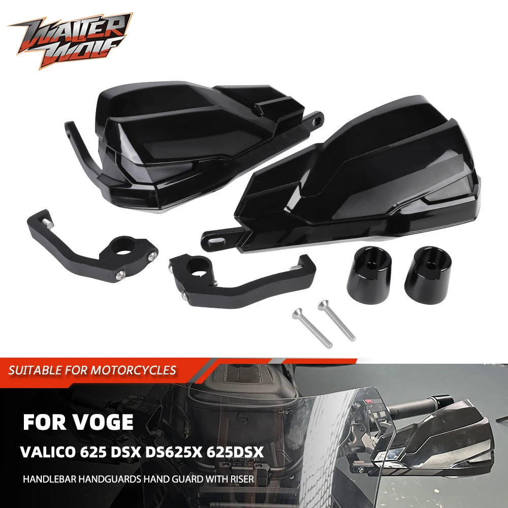 

2025 Motorcycle Handlebar Handguards Hand Guard with Riser Extended Windscreen For VOGE Valico 625 DSX DS625X 625DSX Windshield